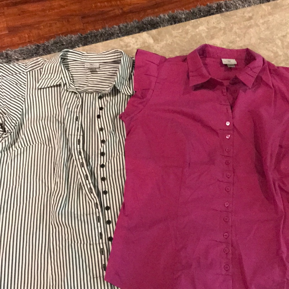 🌞Worthington- Bundle of button up tops